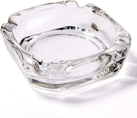 Traditional Square Glass Ashtray