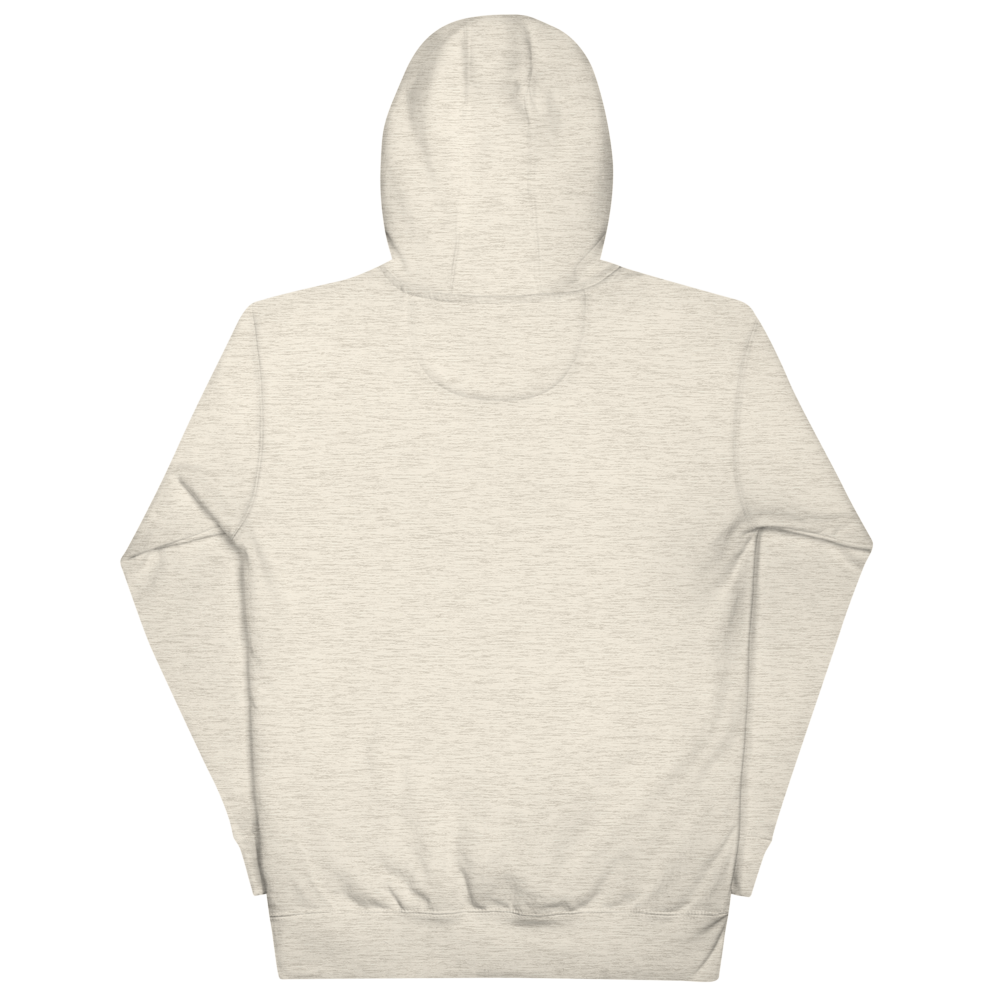Beige hoodie on a white background