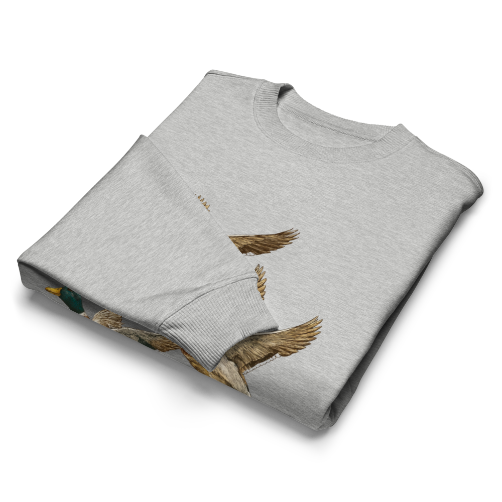 Modern Homestead Supply Premium Mallard Forest Crewneck (Heather Gray) Sweatshirt